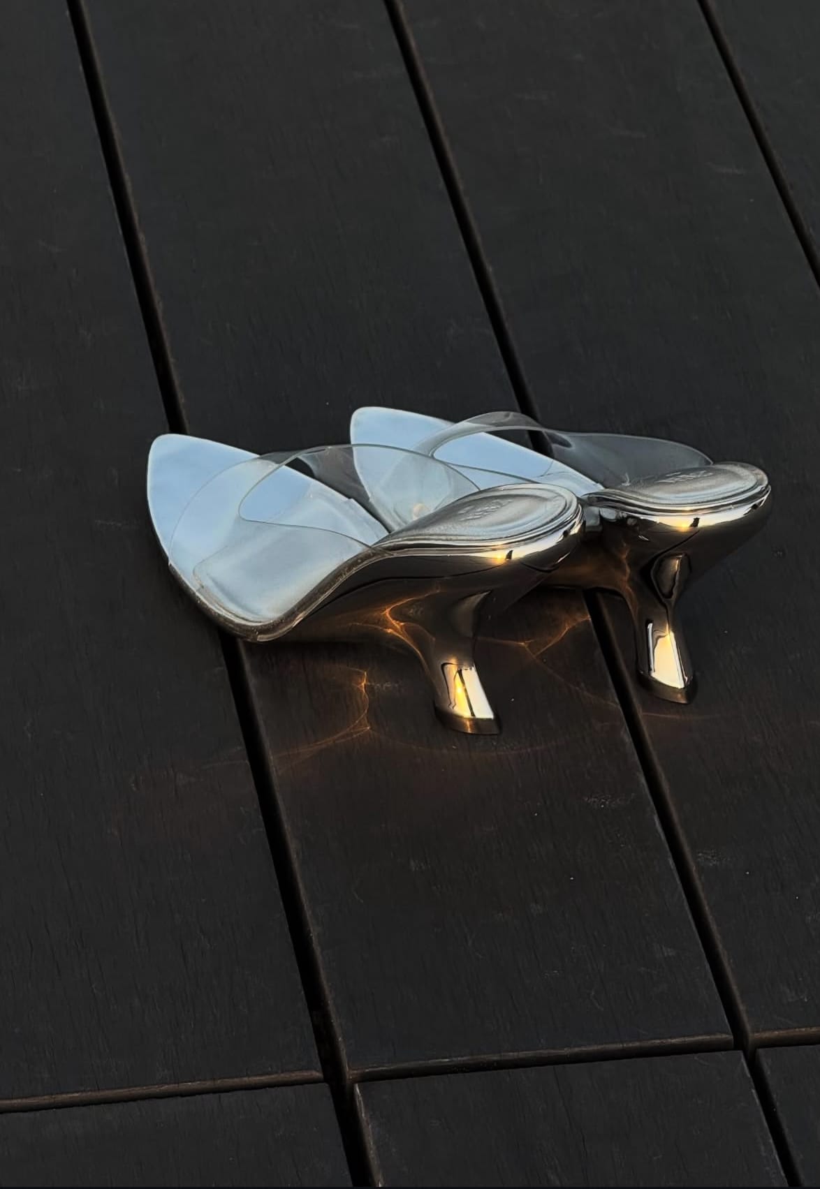 Golden Light, Silver Steps: Maysa Barros in Midnight Black