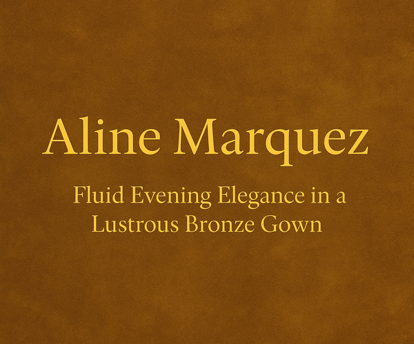 Liquid Bronze and Evening Light: A Study in Modern Glamour